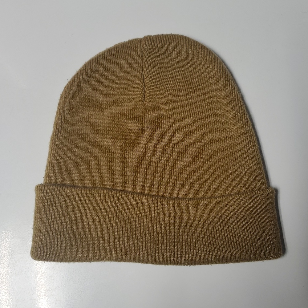 Topo Designs Beanie Winter Hat Unisex Hike Cold Weather Cap Camel Earth Toned - Picture 2 of 5